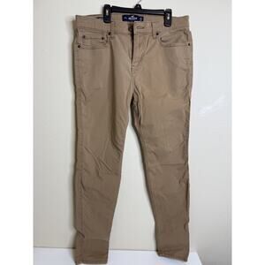 Hollister Slim Pants Mens Size 32x32 Tan Epic Flex Straight Leg